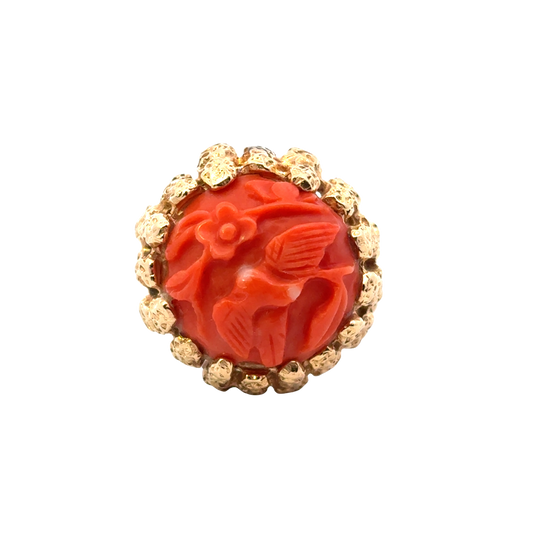 Estate Coral Ring