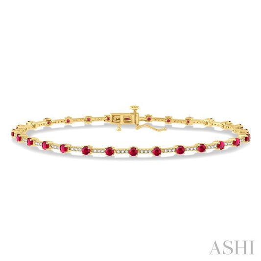 Ruby and Diamond Bracelet