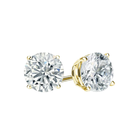 Diamond Solitaire Earrings