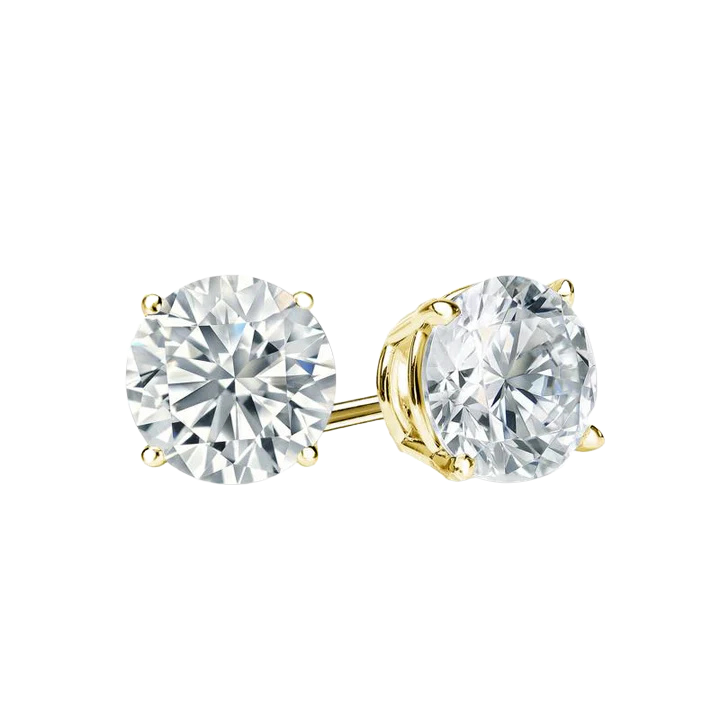 Diamond Solitaire Earrings