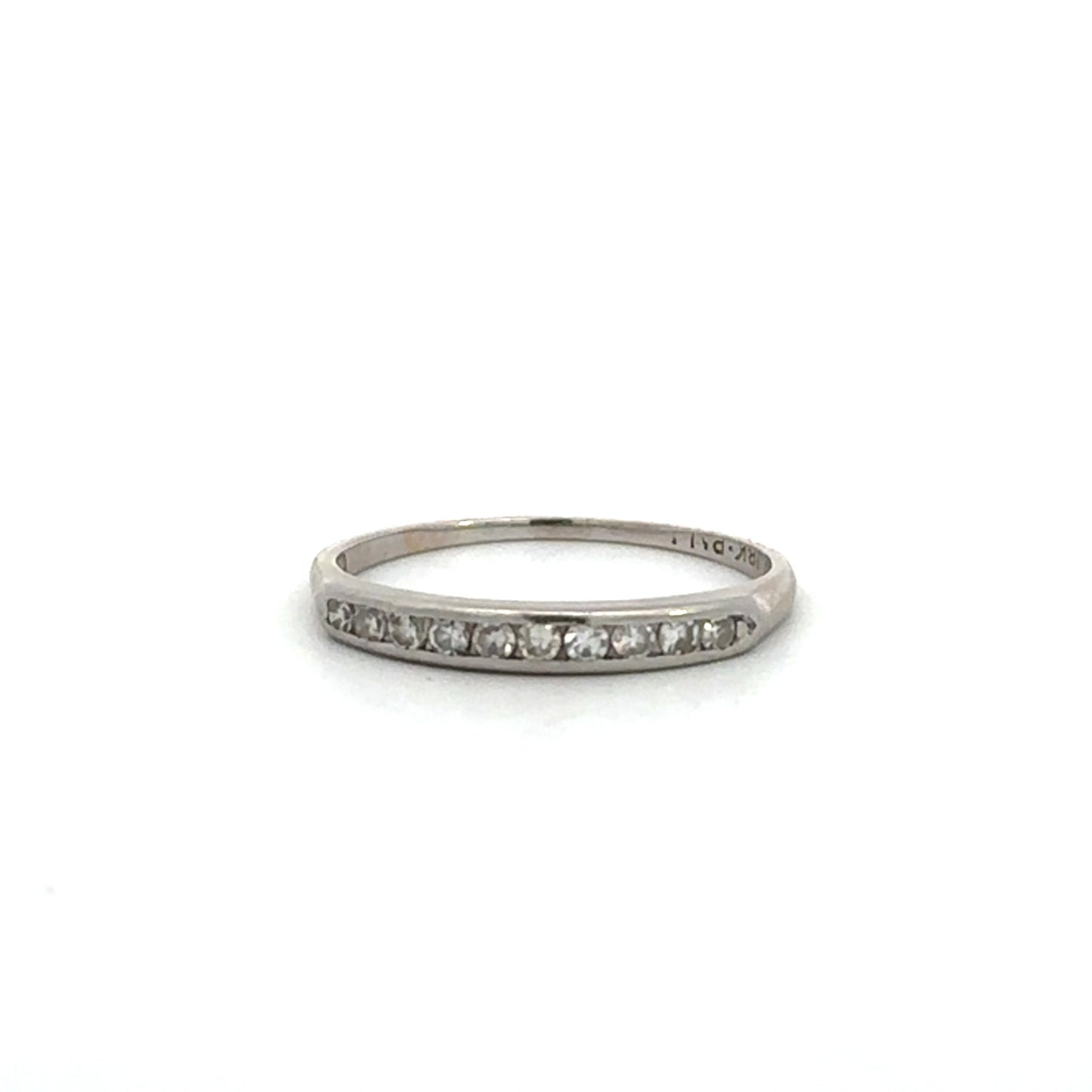 Estate Jewelry Diamond Channel Band