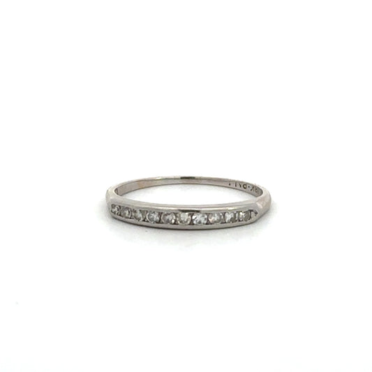 Estate Jewelry Diamond Channel Band