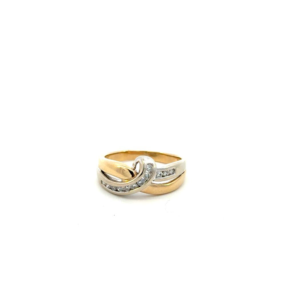 Estate Jewelry Diamond Ribbon Ring