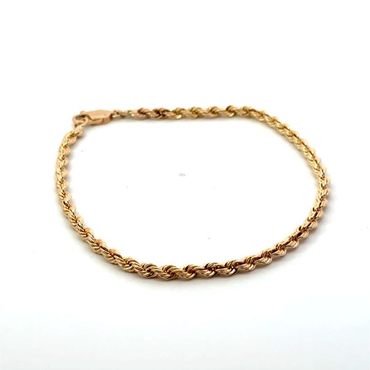 Estate Jewelry Wide Rope Bracelet
