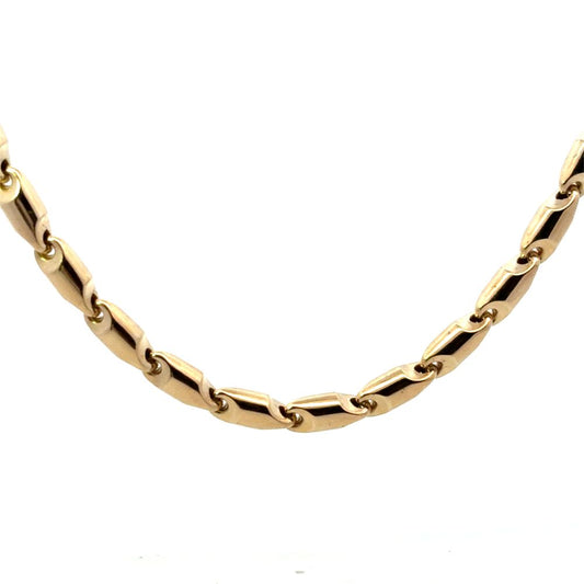 Estate Jewelry Bullet Link Chain