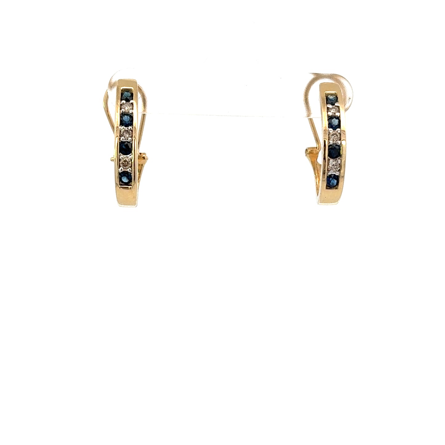 Estate Sapphire and Diamond Earrings