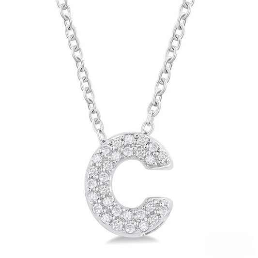 Diamond 'C' Necklace