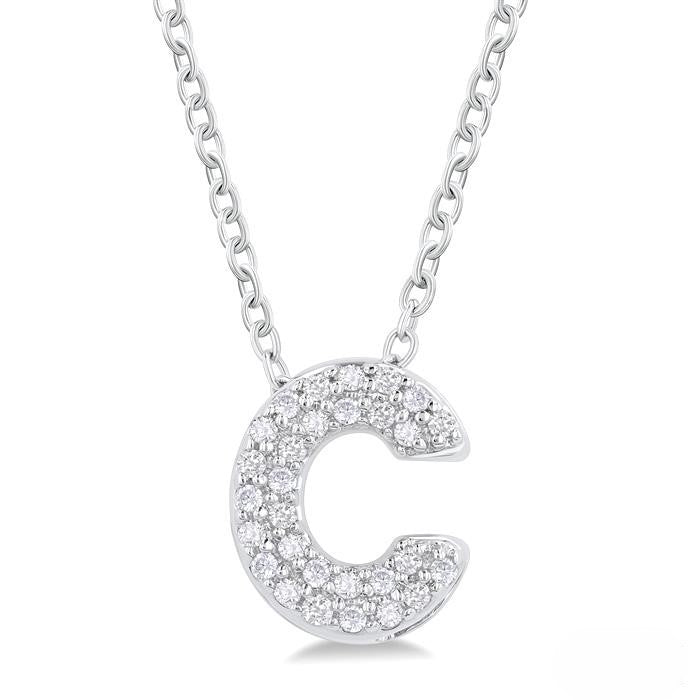 Diamond 'C' Necklace