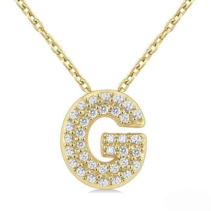 Diamond 'G' Necklace