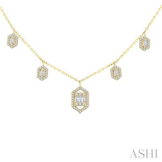 Fusion Dangle Diamond Necklace