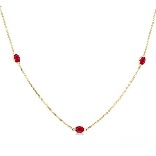 Ruby By The Yard Necklace