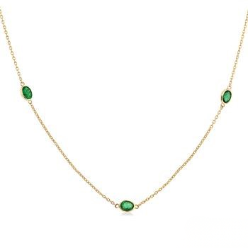 Emerald By The Yard Necklace