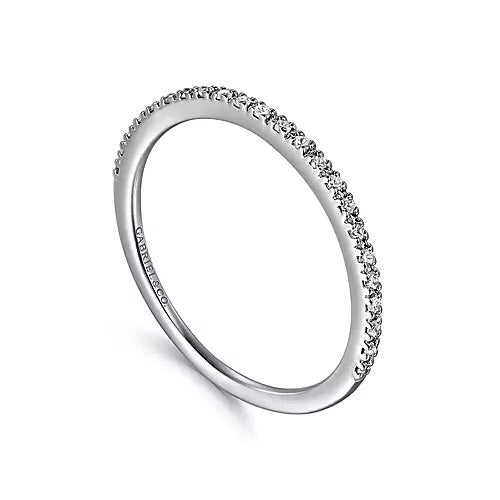 Gabriel & Co. Thin Diamond Wedding Band