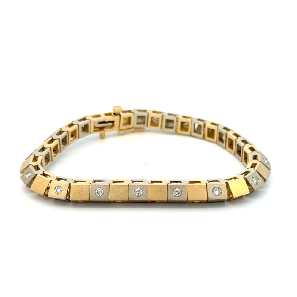 Estate Modern Style Diamond Bracelet