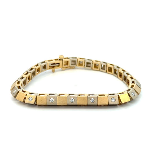Estate Modern Style Diamond Bracelet