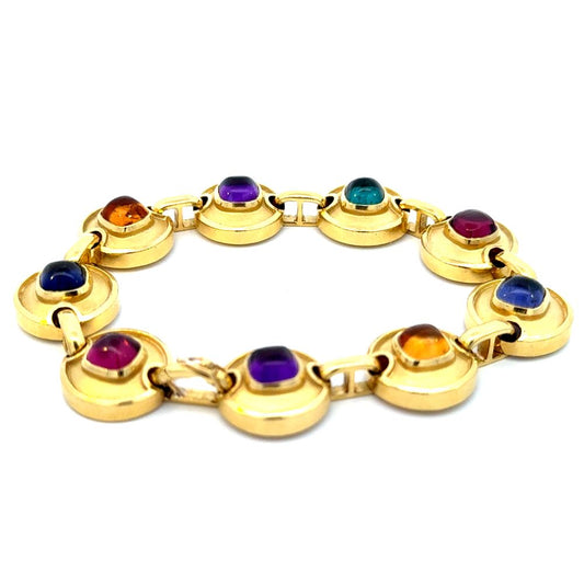 Estate Semi-Precious Cabochon cut Bracelet