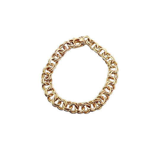 Estate Double Circle Link Bracelet