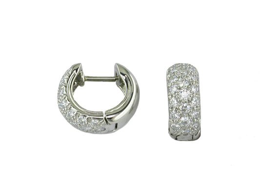 Diamond Hoops & Huggie