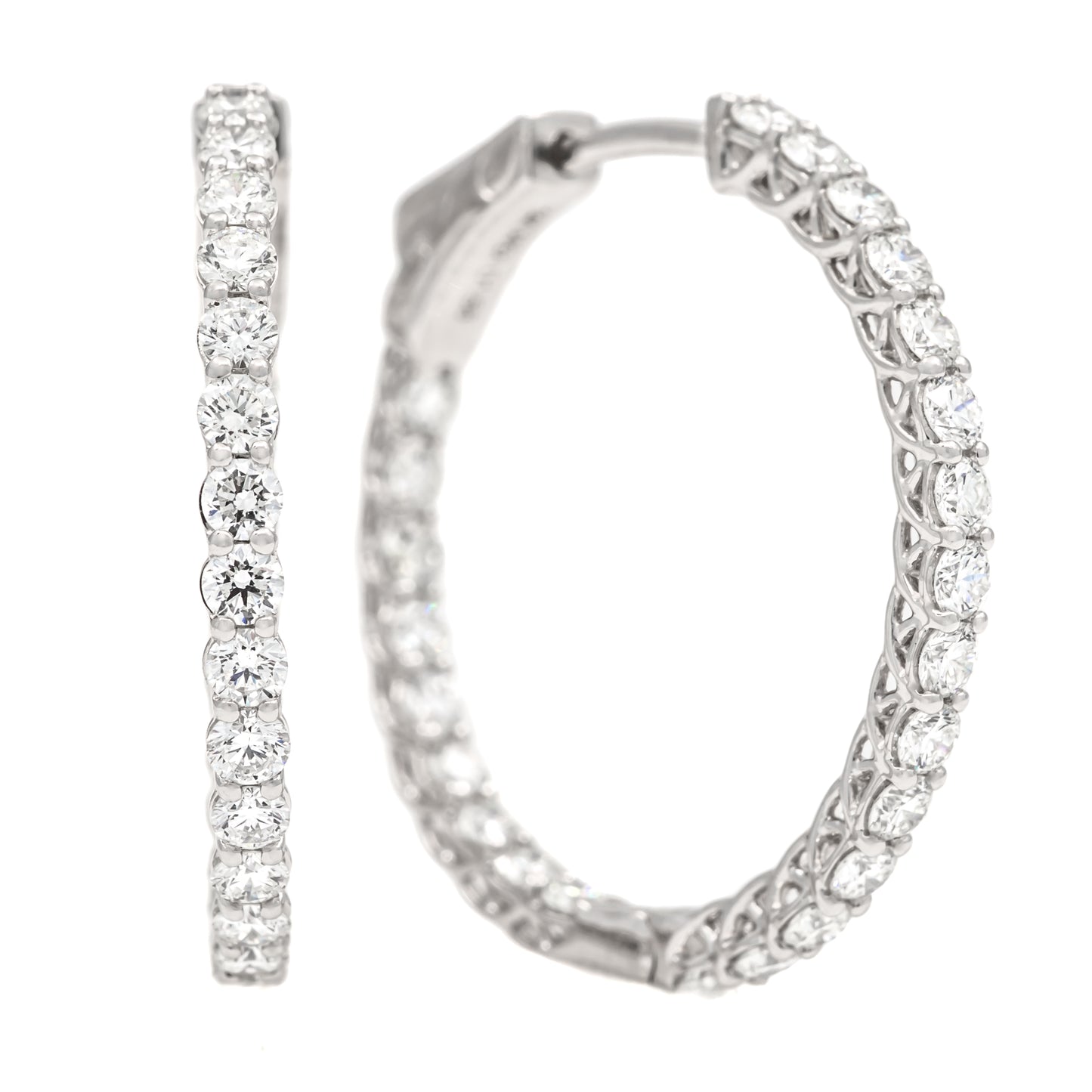 Inside Out Diamond Hoops