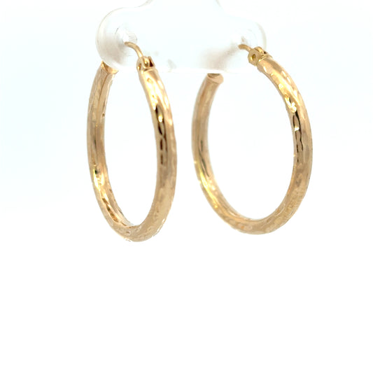 Estate Hammered Hoops