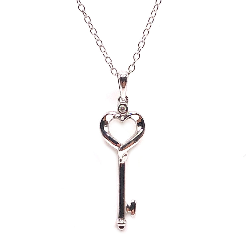 Key Pendant in Sterling Silver