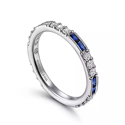 Sapphire and Diamond Band