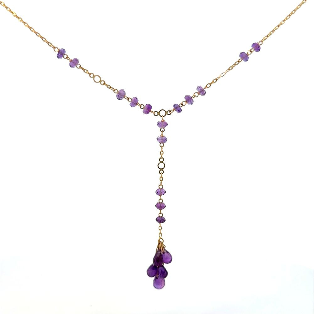 Estate Briolette Amethyst Necklace