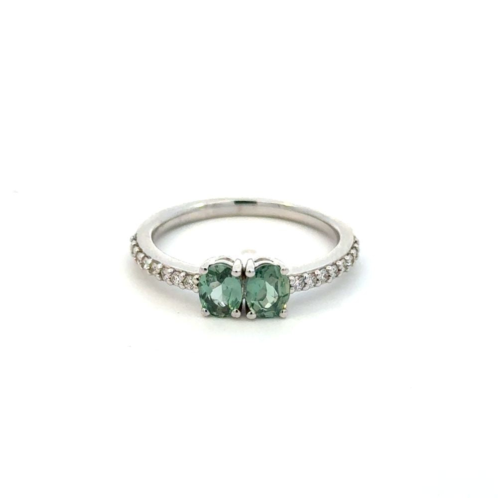 Estate Alexandrite and Diamond Ring