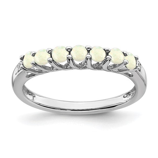Color Stone Opal and Diamond Ring-Women