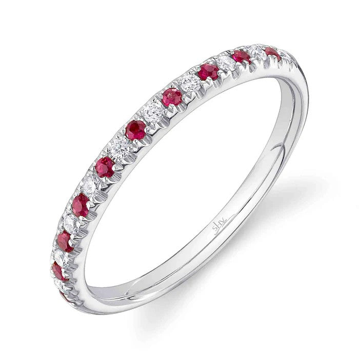 Shy Ruby and Diamond Band