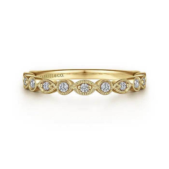 Vintage Inspired Diamond Wedding Band