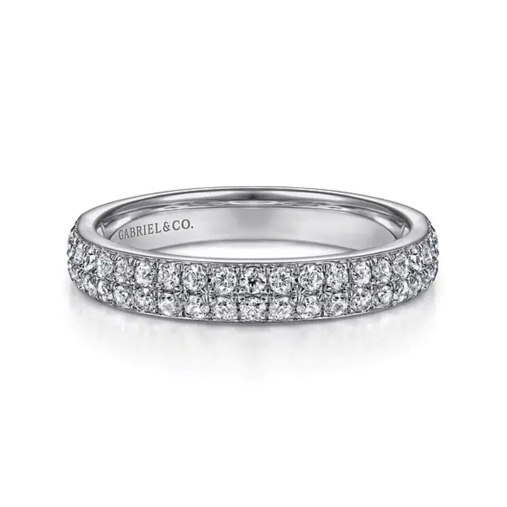Two Row Diamond Anniversary Band