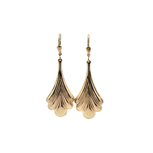 Estate Fleur De Lis Earrings