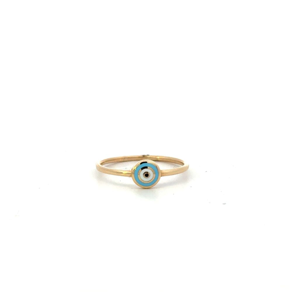 Light Blue Evil Eye Ring