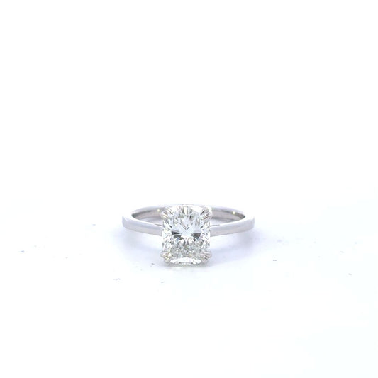 Cushion Lab Grown Engagement Ring