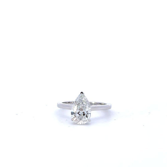 Pear Lab Grown Engagement Ring