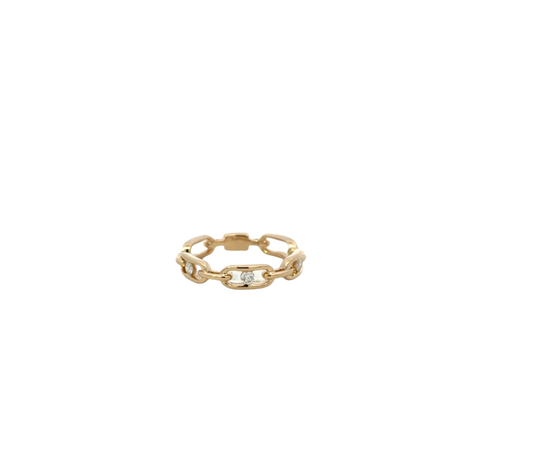 Diamond Link Ring
