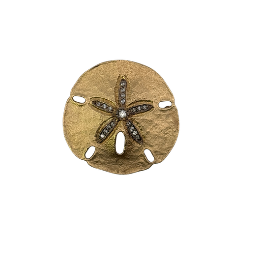 Estate Sand Dollar Pin and Pendant.