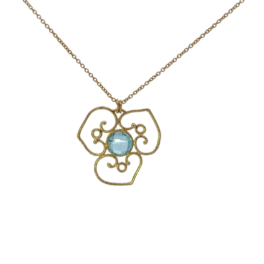 Estate Blue Topaz Pendant
