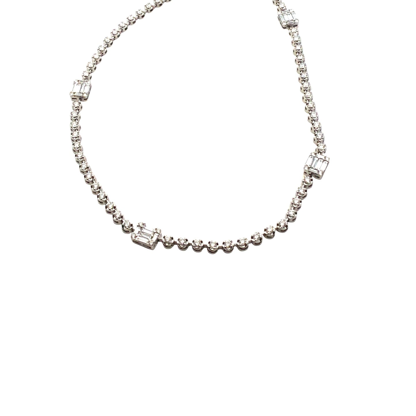 Diamond Necklace/Pendant - Multi Stone