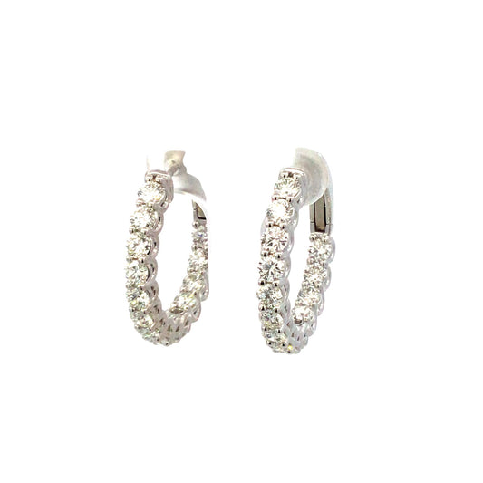 Inside Out Diamond Hoops