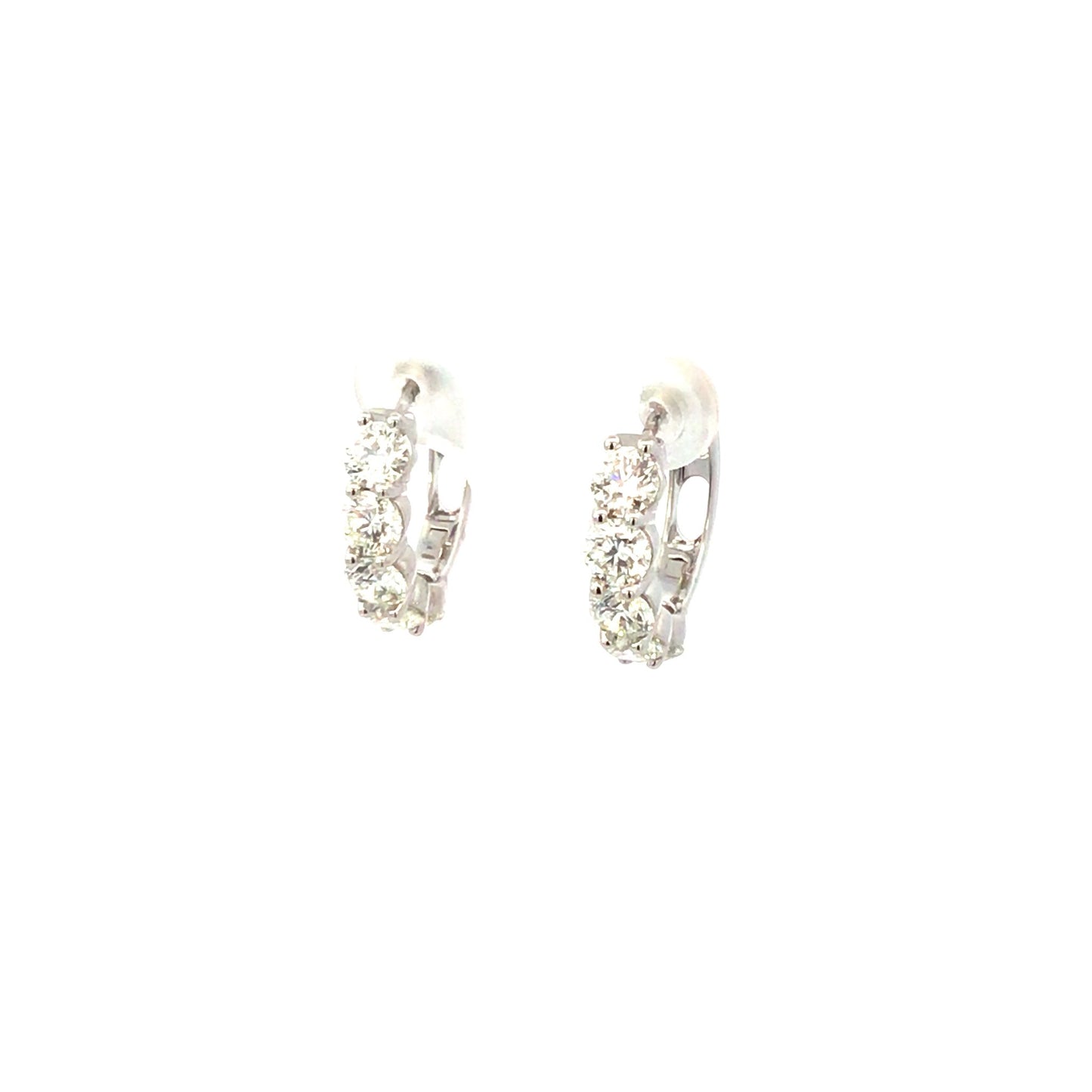 Diamond Hoops & Huggie
