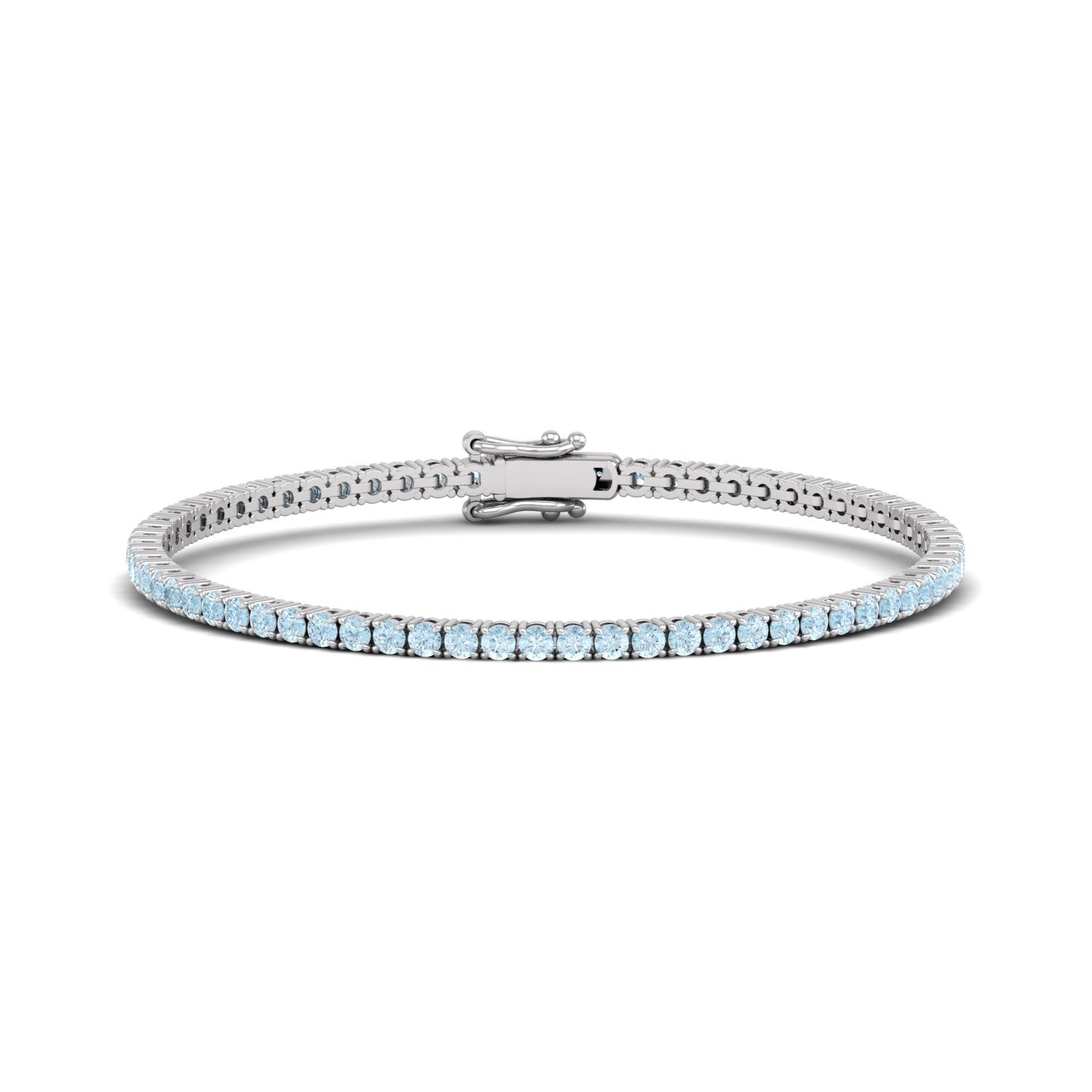 Aquamarine Line Bracelet