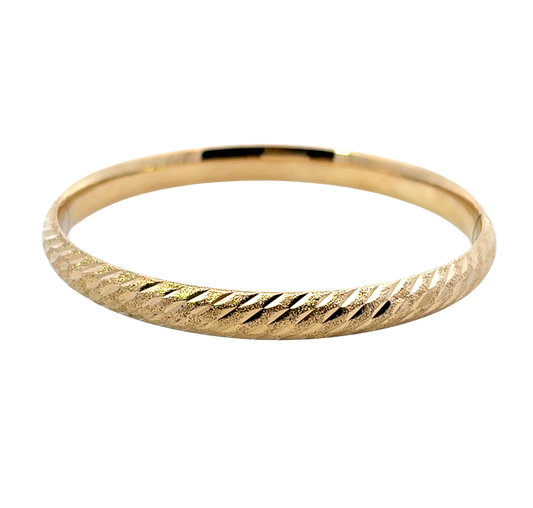 Estate Diamond Cut Bangle