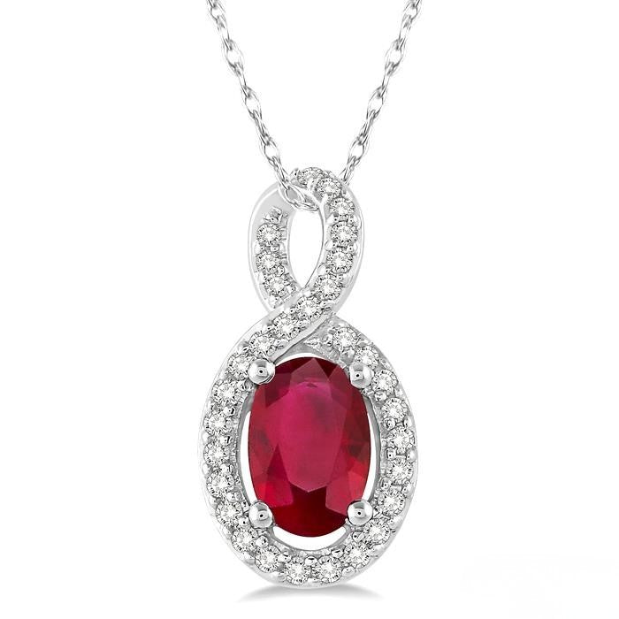Ruby and Diamond Pendant