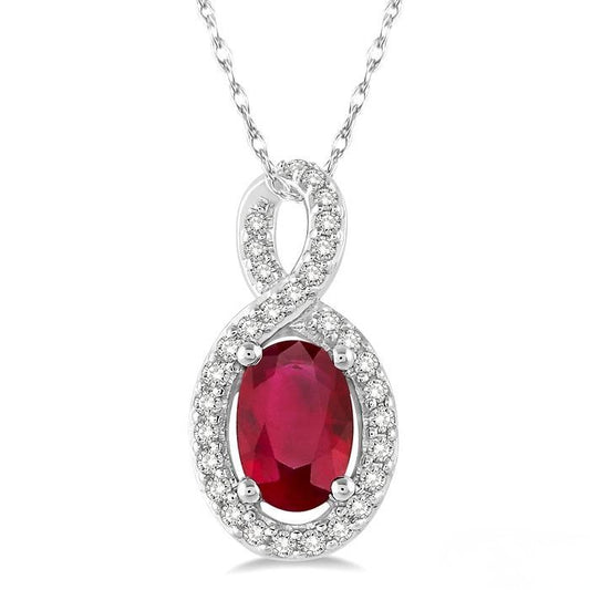 Ruby and Diamond Pendant