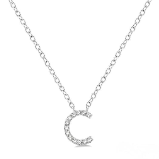 Diamond 'C' Initial Pendant