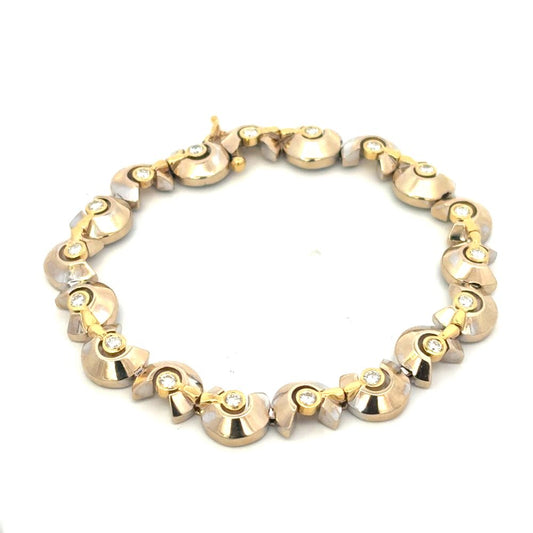 Estate Diamond 'C' Bracelet