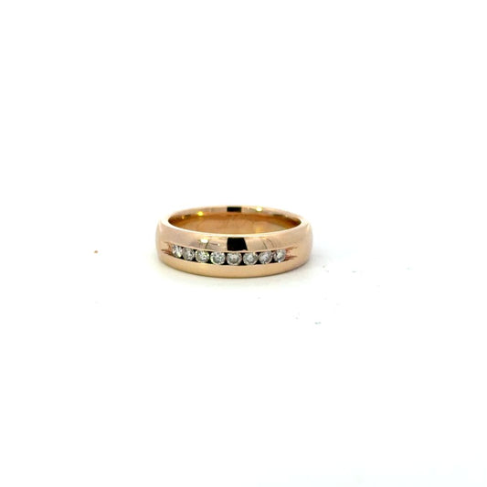 Estate Diamond Channel Ring