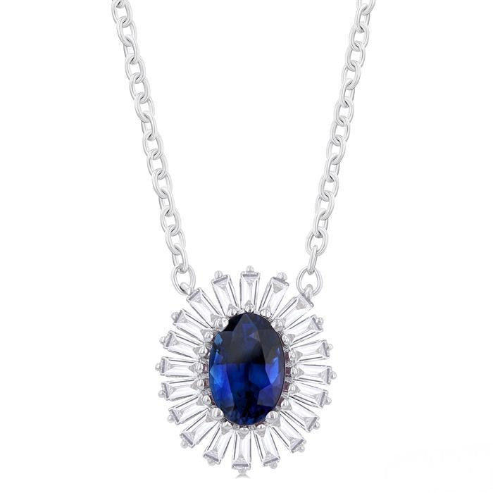 Sapphire and Diamond Pendant